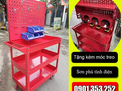 Xe Đẩy Dụng Cụ 3 Ngăn  SIÊU XỊN 3