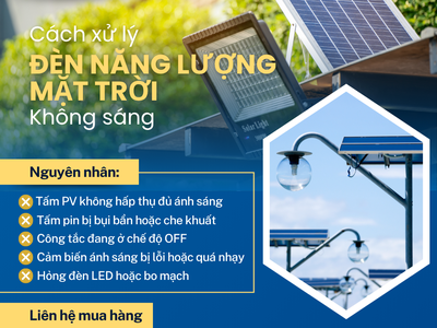 Đèn năng lượng mặt trời không sáng - 5 nguyên nhân và cách xử lý 0