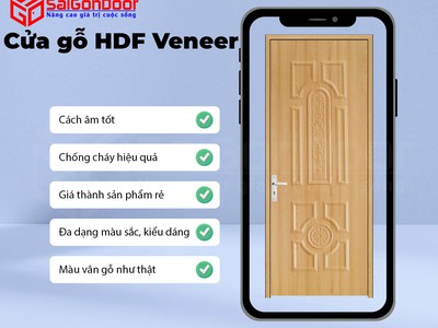 Cửa gỗ công nghiệp HDF 1