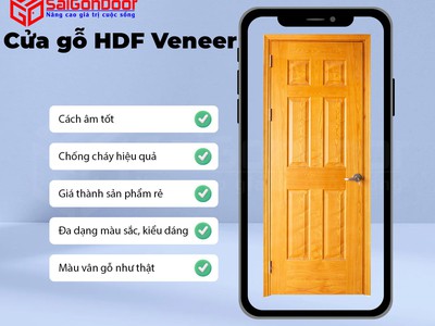Cửa gỗ công nghiệp HDF 2