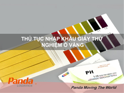 Thủ tục nhập khẩu Giấy thử nghiệm ố vàng 0