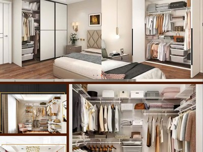 Kệ Quần Áo Lắp Ráp Thanh Ray   Một Mét Vuông Tường, Biến Hóa Thành Tủ Đồ Đẹp Mắt 1