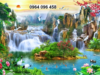 Tranh gạch 3d phong cảnh ốp tường - XCXV54 4