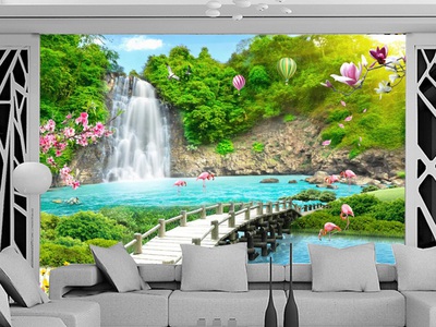 Tranh gạch 3d phong cảnh ốp tường - XCXV54 5