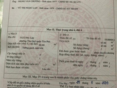 Bán nhà hxh 68m    hẻm độc lập   tân quý, tân phú   chỉ 5.7 tỷ 1