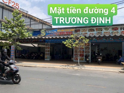 Bán lô đất mặt tiền trương định, vị trí siêu đẹp, 5m x 20m giá đầu tư 0