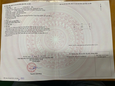 Bán đất 51m2 xóm trong uy nỗ đông anh - lô góc siêu đẹp 0