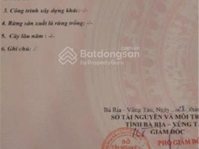 Bán đất tại phường kim dinh, bà rịa, bà rịa vũng tàu, 7,2 tỷ, 327,8 m2 1
