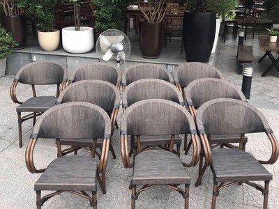 Ghế nhựa giả mây cafe giá rẻ 3