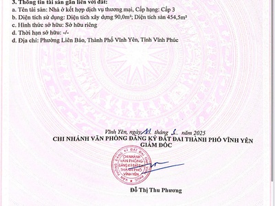 Bán nhà mặt phố Bà Triệu, Liên Bảo, Vĩnh Yên, Vĩnh Phúc. Giá chỉ 13 tỷ 5 tầng 5