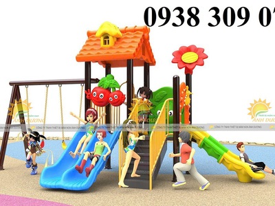 Cầu trượt xích đu trẻ em liên hoàn, cầu trượt liên hoàn CT 2