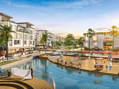 Chủ cần vốn nên bán gấp liền kề meyhomes capital, dt 117m2, sổ đỏ sẳn, giá tốt nhất dự án lh 2
