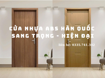 Cửa nhựa abs hàn quốc sang trọng   hiện đại 0