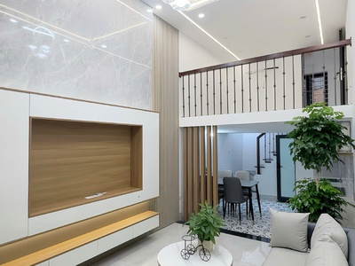Nhà đẹp hai mặt ngõ tôn đức thắng, 30m2, 6.1 tỷ, nhà xây tâm huyết, thiết kế hiện đại, 1