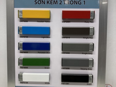 Sơn sắt kẽm 2 trong 1 Donasa DAF 3260 Màu Xingfa Xám 3