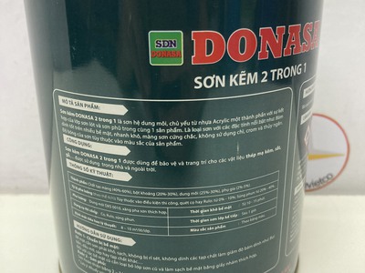 Sơn sắt kẽm 2 trong 1 Donasa DAF 3260 Màu Xingfa Xám 2