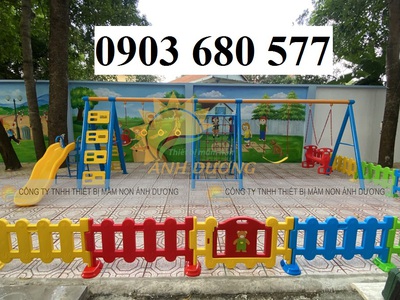 Thang leo liên hoàn kết hợp xích đu, cầu trượt cho trẻ em 6
