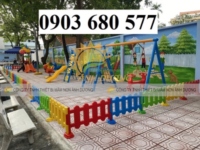 Thang leo liên hoàn kết hợp xích đu, cầu trượt cho trẻ em 7