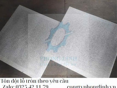 Tôn độ lỗ inox ,dập các loại lỗ theo yêu cầu 1