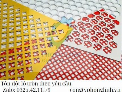 Tôn độ lỗ inox ,dập các loại lỗ theo yêu cầu 4