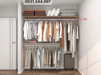 Giải pháp của bạn - Kệ thanh ray AMD, giúp chị em biến tủ đồ lộn xộn thành không gian chọn đồ nhanh 2