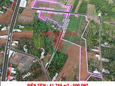 Đất vàng đầu tư 2025: 4,1ha mặt tiền 460m   giá chỉ 2,1tr/m  sát dt991 0