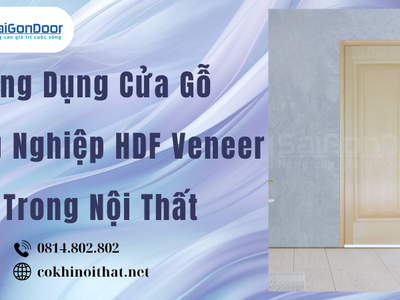 Ứng Dụng Cửa Gỗ Công Nghiệp HDF Veneer Trong Nội Thất 2
