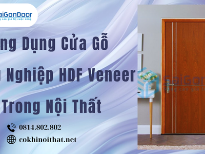 Ứng Dụng Cửa Gỗ Công Nghiệp HDF Veneer Trong Nội Thất 3