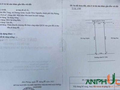 Cần bán lô đất trung tâm TDP Bấc Vang, Phường Dương Quan, TP Thủy Nguyên, Hải Phòng 1