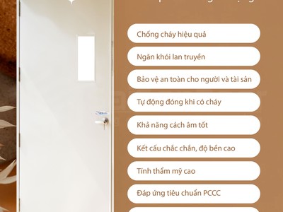 Cửa thép chống cháy bền đẹp an toàn 1