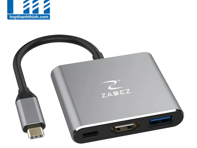 Bộ chuyển đổi Type-C 3 in 1 Zadez ZAH-513 - Chính hãng 1