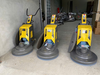 May đánh bóng bê tông tốc độ cao, Đánh bóng sàn đá 0