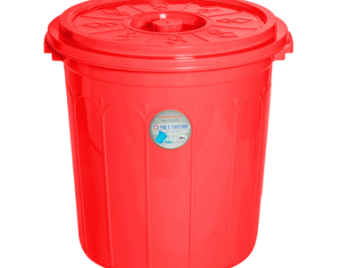 Thùng tròn 80L có nắp chất lượng cao, giao hàng nhanh toàn quốc 0