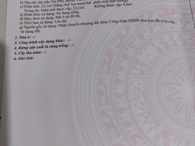 Nhà trung tâm huyện, thổ cư toàn bộ, 2 mặt tiền đường, sát bên là chợ huyện, bến xe, 0