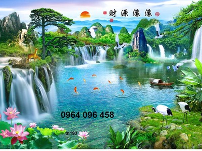 Tranh gạch 3d ốp tường tranh phong cảnh - CXV44 1