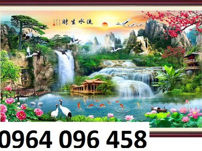Tranh gạch 3d ốp tường tranh phong cảnh - CXV44 2