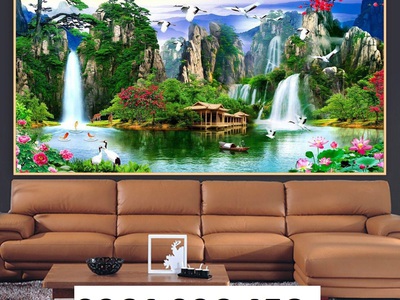 Tranh gạch 3d ốp tường tranh phong cảnh - CXV44 3