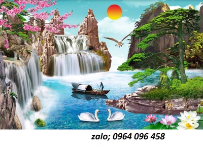 Tranh gạch 3d ốp tường tranh phong cảnh - CXV44 6
