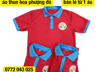 Bán áo thun hoa phượng đỏ giá tận xưởng 0