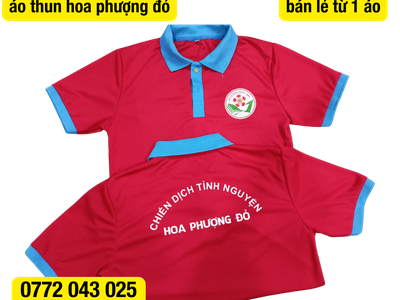 Bán áo thun hoa phượng đỏ giá tận xưởng 2