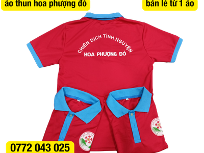 Bán áo thun hoa phượng đỏ giá tận xưởng 5