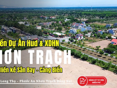 Cần bán 2 nền đất dự án hud nhơn trạch - mặt sau đường lê hồng phong lộ giới 53m. 2