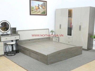 Combo Phòng Ngủ Hiện Đại Gỗ Tự Nhiên Và Gỗ MDF 0