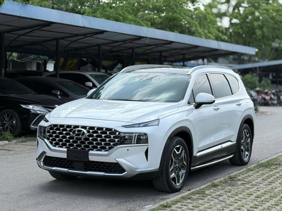 Hyundai SantaFe Cao cấp 2.2L HTRAC 2022 full dầu màu trắng. 0