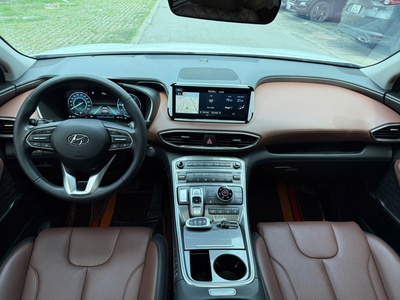 Hyundai SantaFe Cao cấp 2.2L HTRAC 2022 full dầu màu trắng. 10