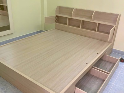 Giường có ngăn kéo kích thước bao nhiêu là chuẩn  Gợi ý mẫu 0