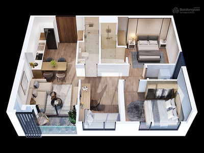 Căn hộ 2 PN view sông thương hiệu hạng sang Masterise Homes chỉ 4,8 tỷ bàn giao full nội thất 6