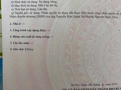  bán lô góc thoát hiểm mặt đường xuân diệu   p. long tâm - tp bà rịa 2