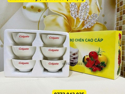 Xưởng in bộ chén sứ cao cấp   in logo theo yêu cầu 2