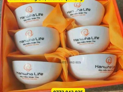 Xưởng in bộ chén sứ cao cấp   in logo theo yêu cầu 4